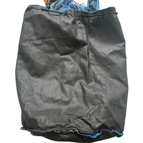 Unbranded Lightweight Peruvian BOHO Blue Colorful Tribal Aztec Crossbody Purse - Picture 9 of 12